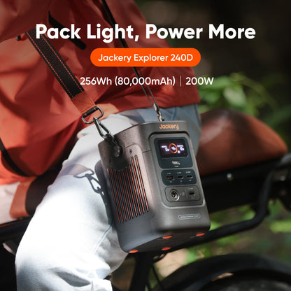 Portable Solar Generator 293Wh Lithium Backup Power Station for Camping and Outdoor Use