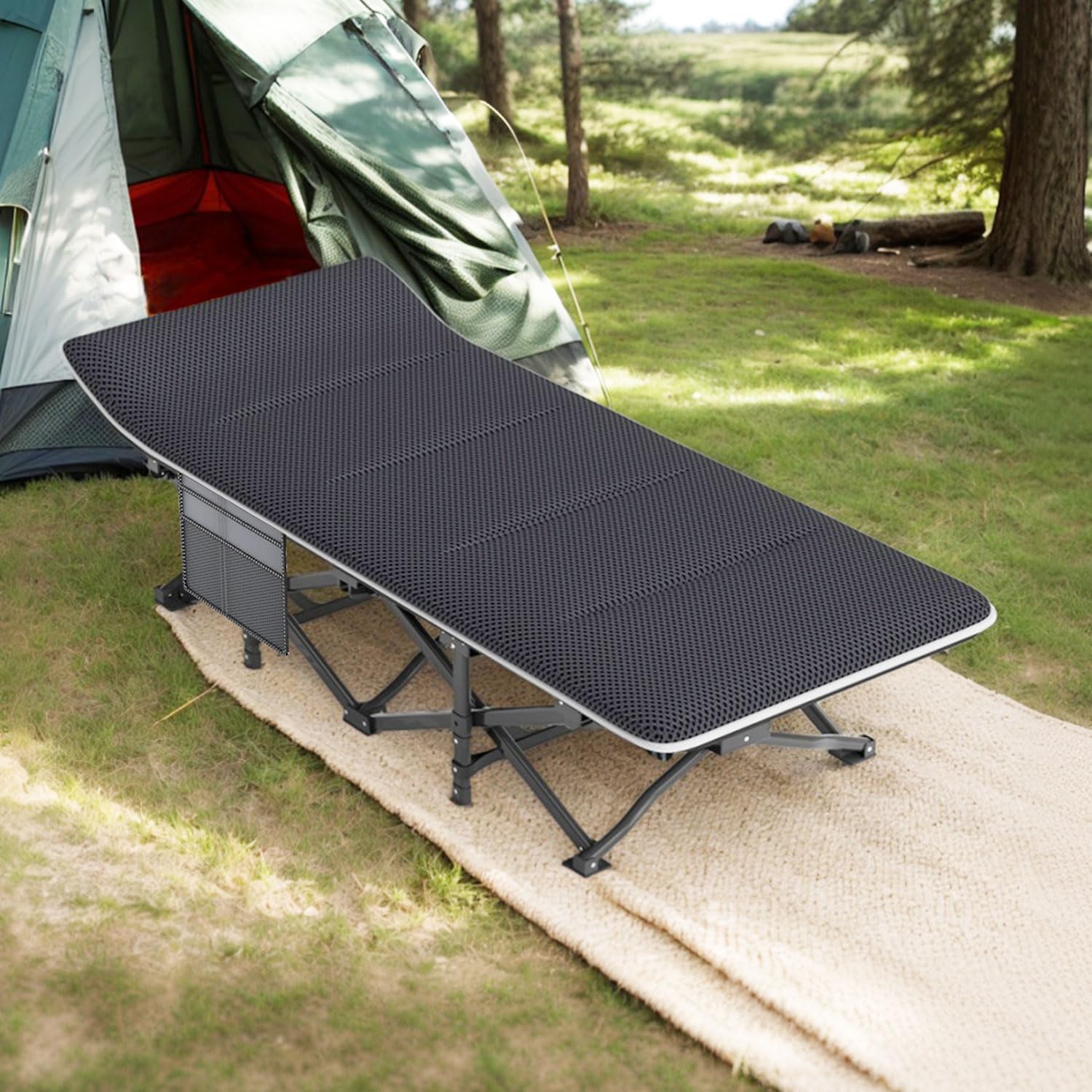 ATORPOK Camping Cot for Adults with Cushion Comfortable