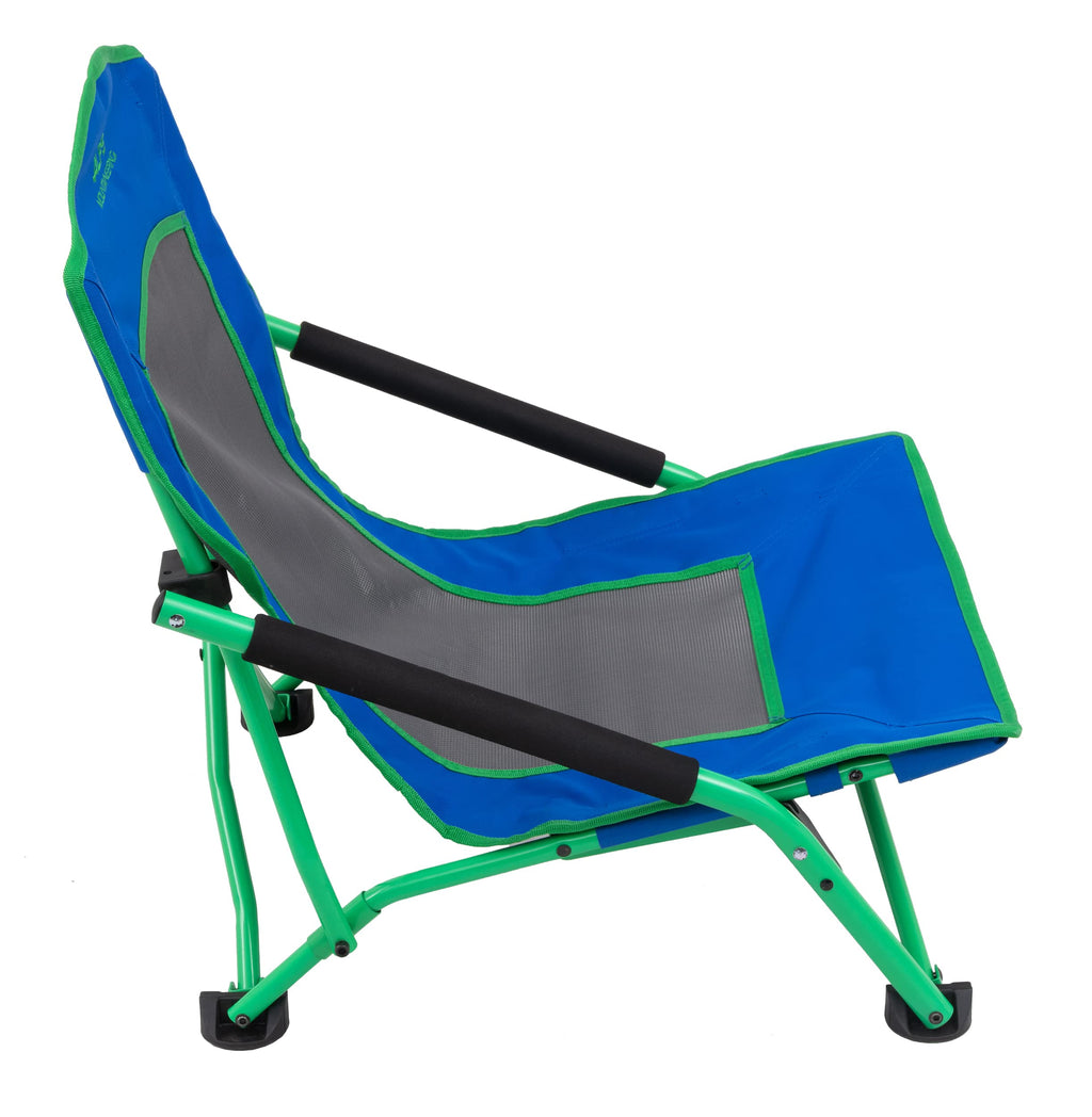 Low Profile Folding Camping Chair with Mesh Back and Carry Bag
