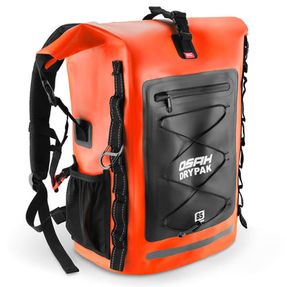 Roll-Top Waterproof Dry Bag Backpack for Outdoor Travel and Water Sports