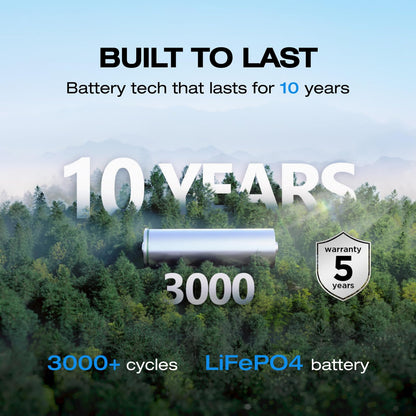 Portable LiFePO4 Solar Generator 245Wh Fast-Charging Power Station with AC Output and UPS Mode