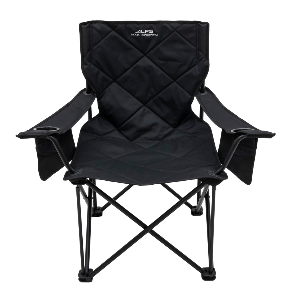 Heavy-Duty Folding Camping Chair with Mesh Cup Holders and Storage Pockets