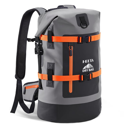 40L Waterproof Roll-Top Dry Bag Backpack for Hiking and Water Sports