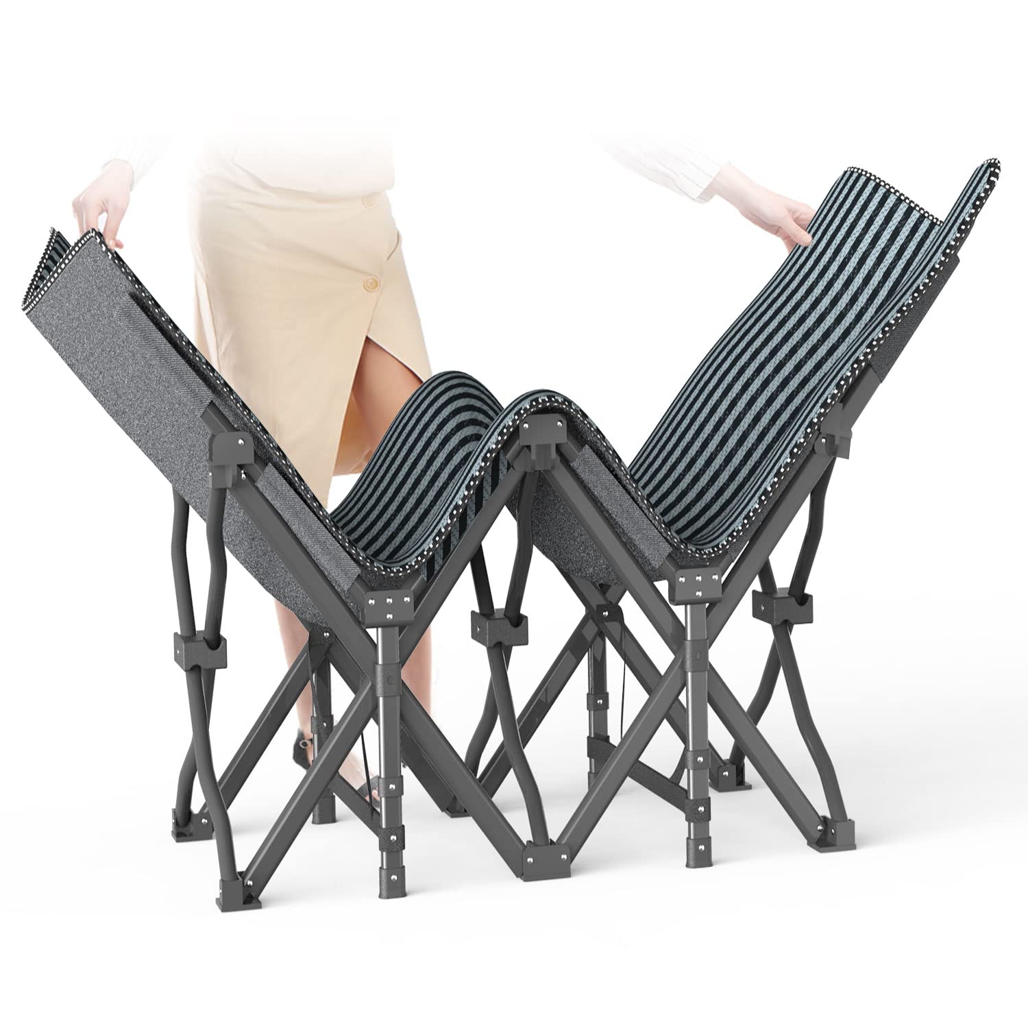 ATORPOK Camping Cot for Adults with Cushion Comfortable