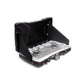 2-Burner Portable Propane Camping Stove with Wind Guards and Adjustable Heat Control