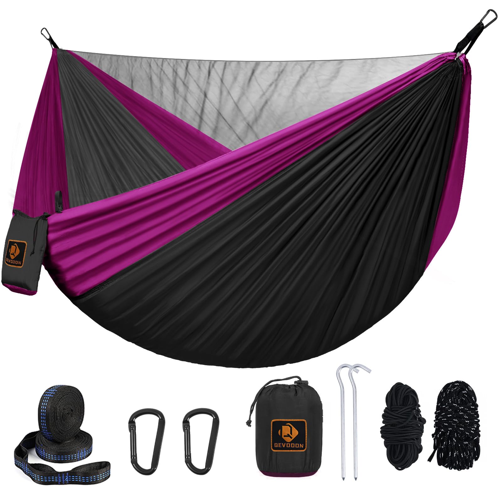 Portable Camping Hammock with Mosquito Net and Tree Straps
