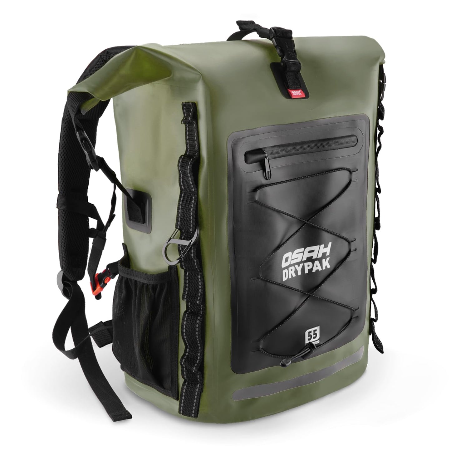 Roll-Top Waterproof Dry Bag Backpack for Outdoor Travel and Water Sports