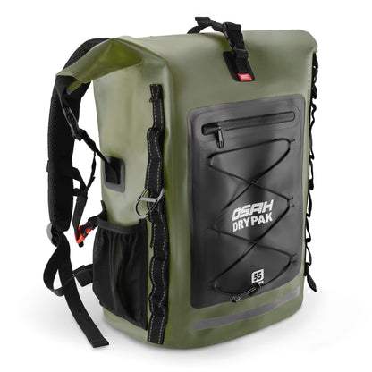 Roll-Top Waterproof Dry Bag Backpack for Outdoor Travel and Water Sports