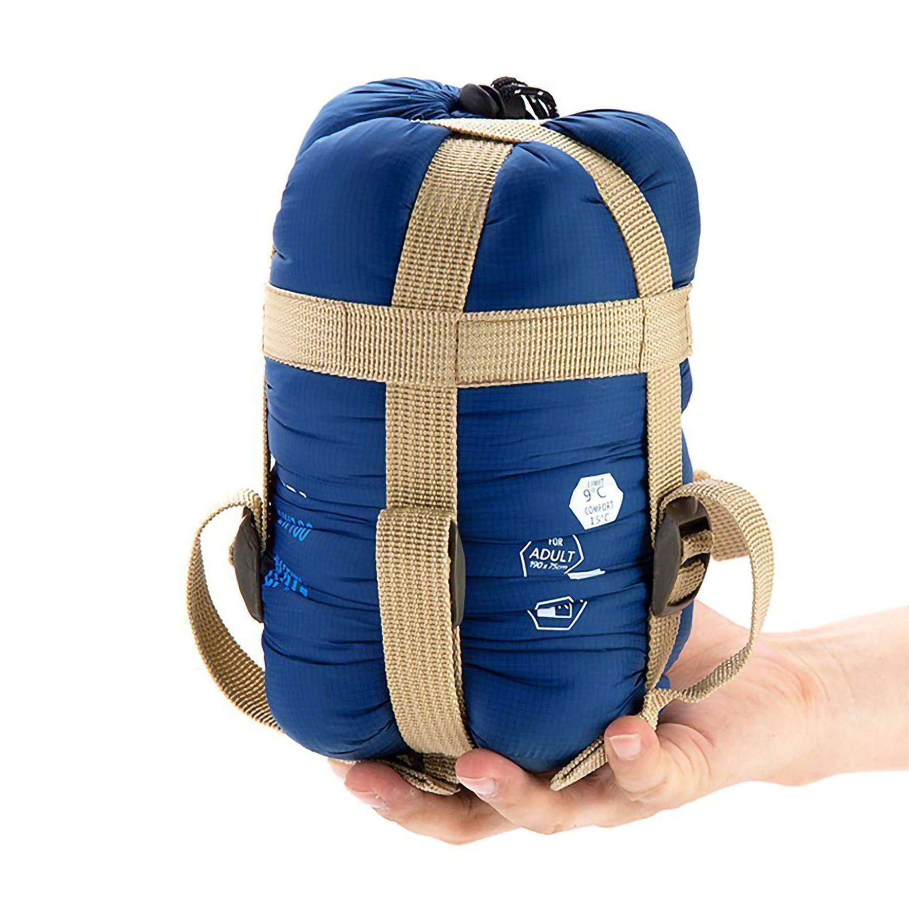 Compact Waterproof Warm Weather Sleeping Bag for Adults