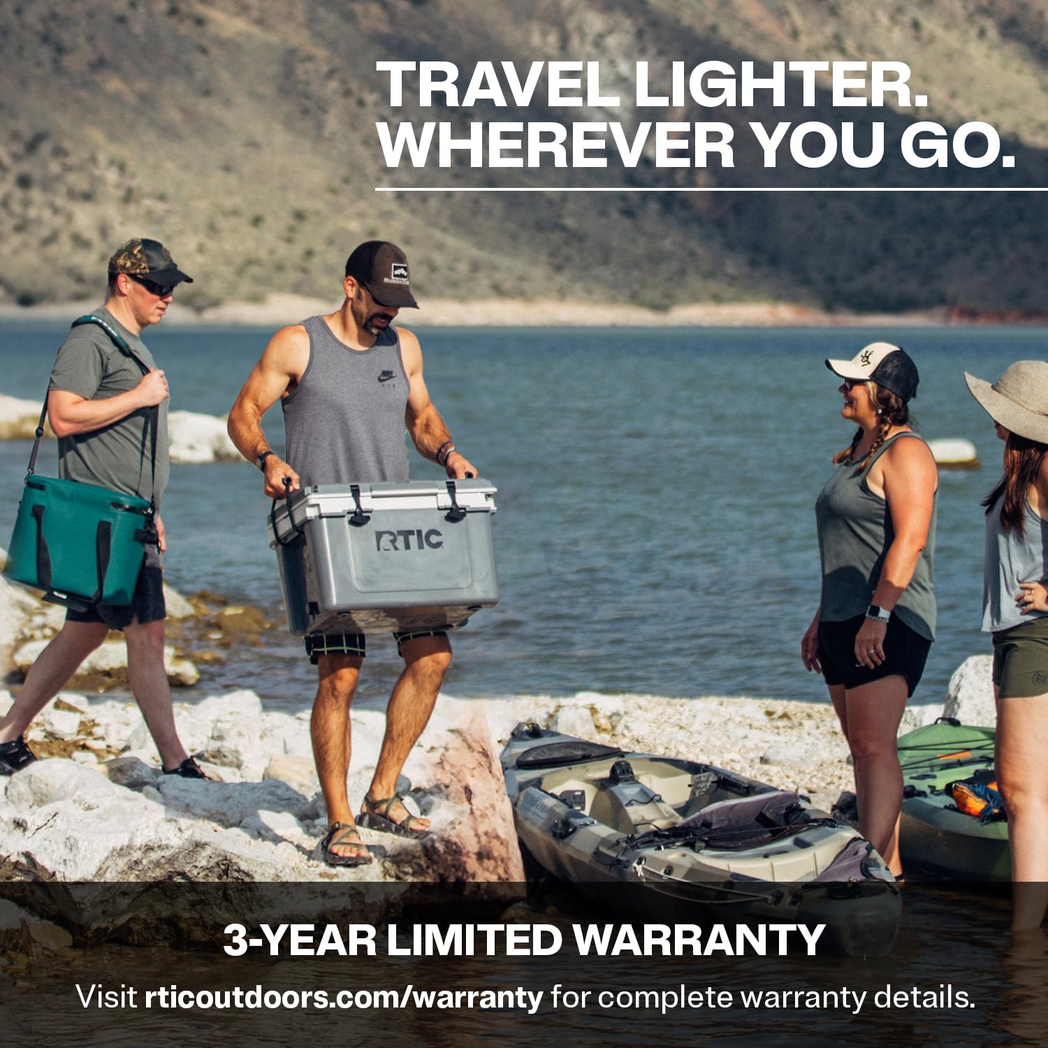32-Quart Ultra-Light Insulated Portable Hard Cooler