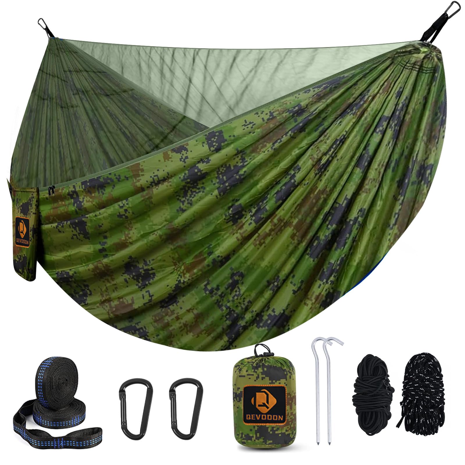 Portable Camping Hammock with Mosquito Net and Tree Straps