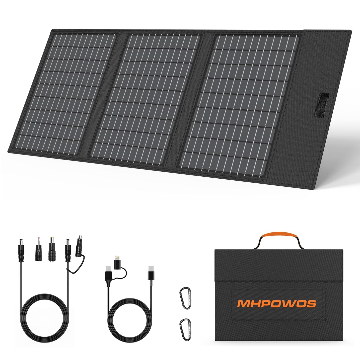 Lightweight Foldable Portable Solar Panel with Adjustable Kickstand for Camping and RV Use