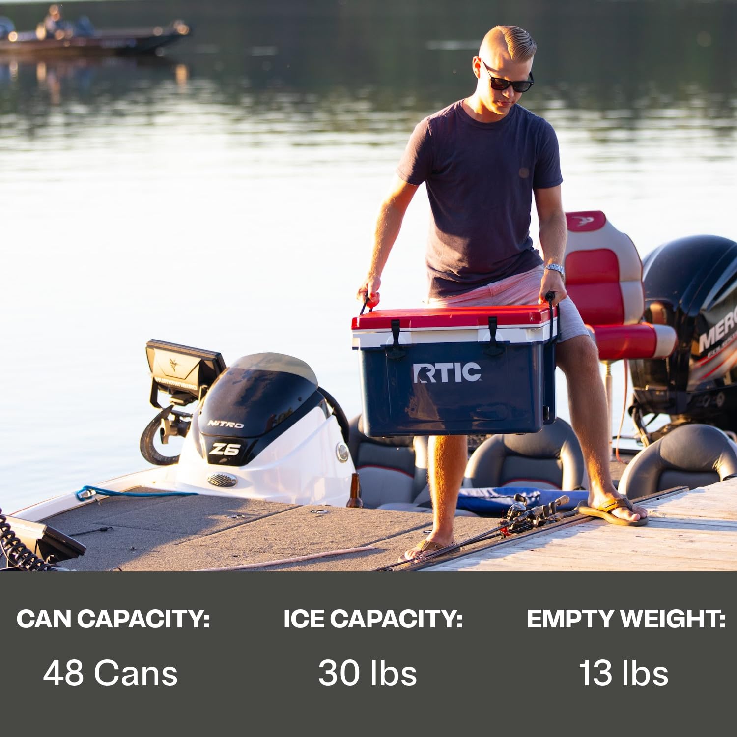 32-Quart Ultra-Light Insulated Portable Hard Cooler