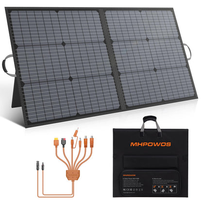Lightweight Foldable Portable Solar Panel with Adjustable Kickstand for Camping and RV Use