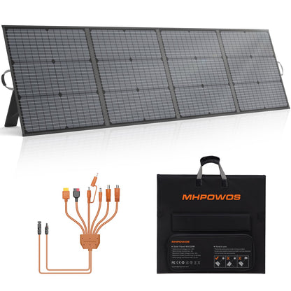 Lightweight Foldable Portable Solar Panel with Adjustable Kickstand for Camping and RV Use