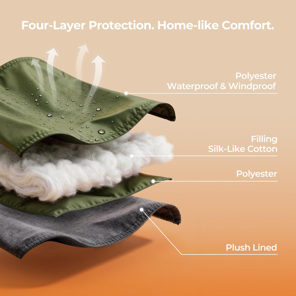 Adult Cold Weather Fleece-Lined Waterproof Sleeping Bag