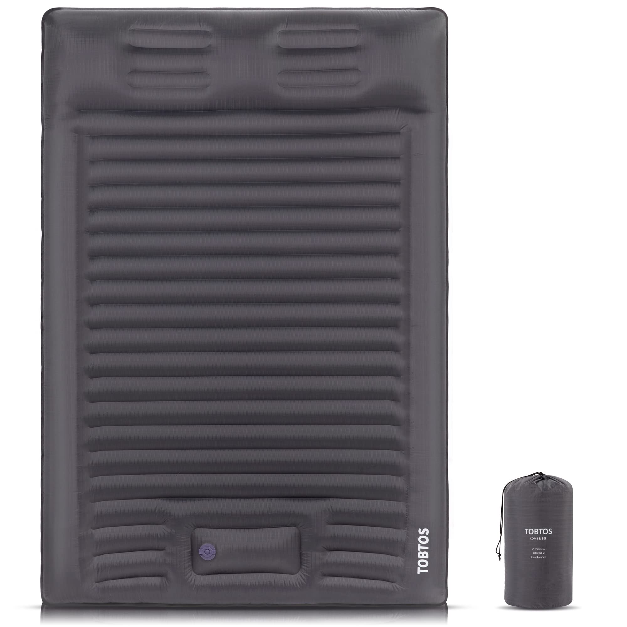 TOBTOS 6 Inch Self Inflating Sleeping Pad