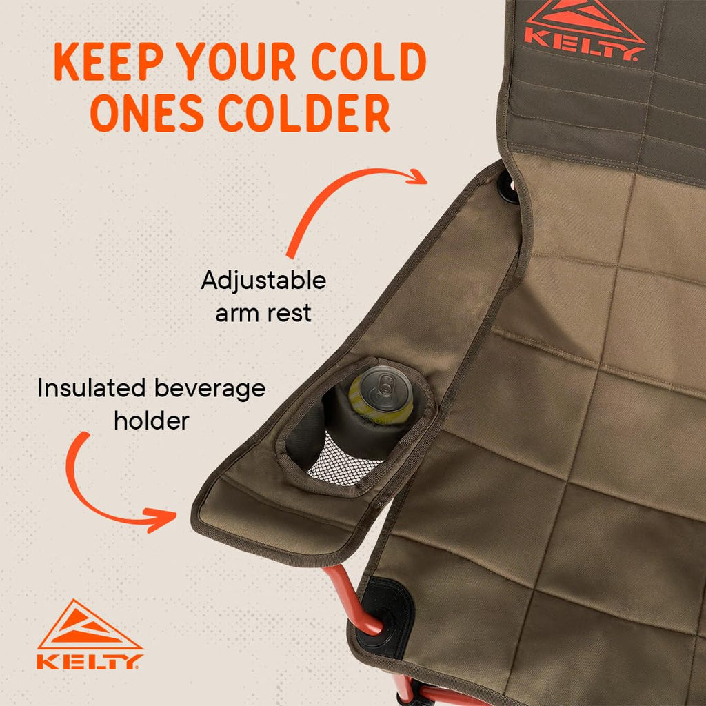 Low Folding Camping Chair for Outdoor Events with Carry Bag