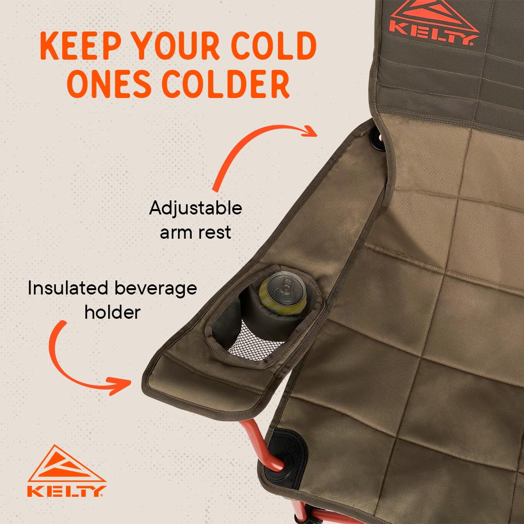 Kelty Lowdown Folding Chair, Camping Seat for Backyard Parties, Soccer Saturdays, Concerts, Beach, Tailgating