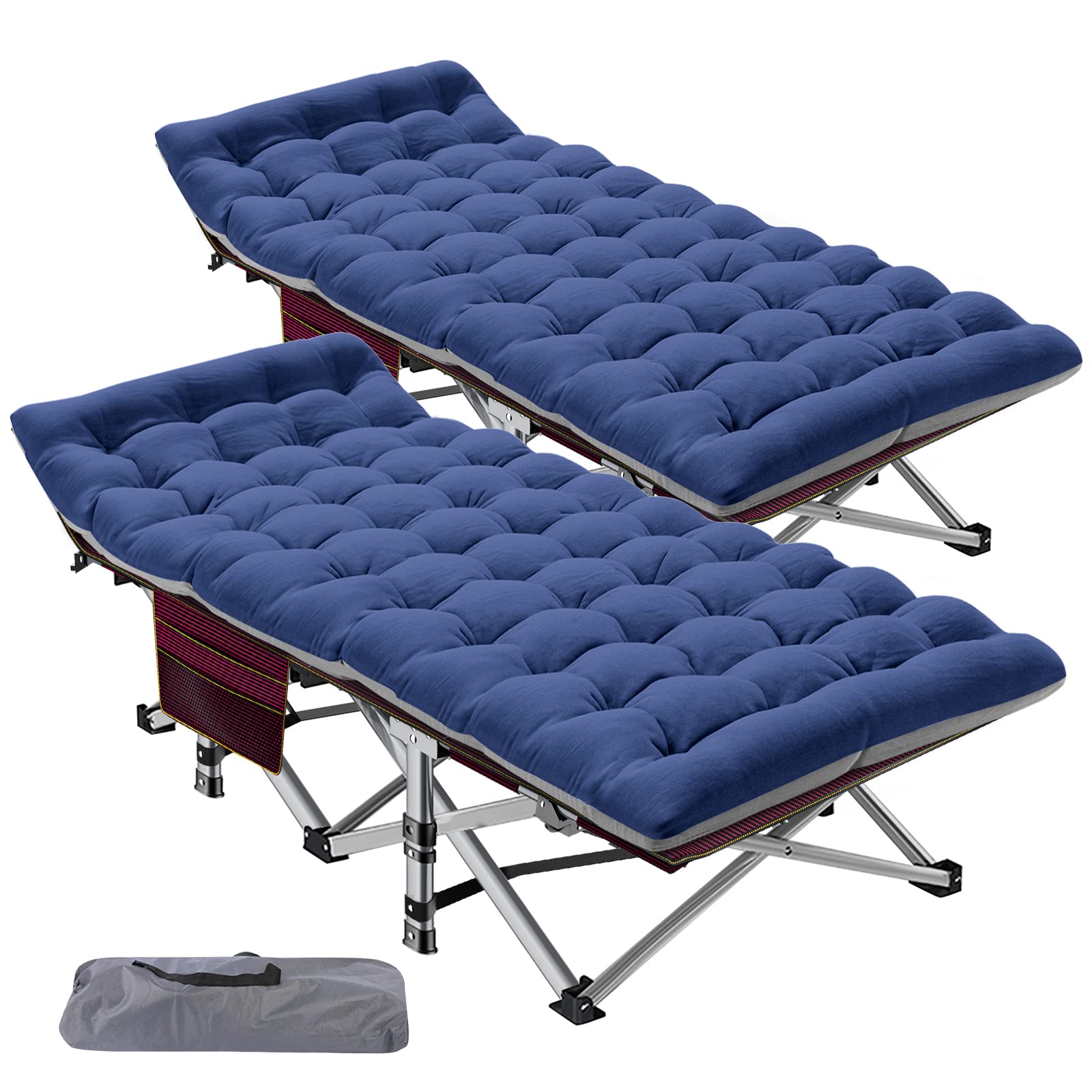 ABORON Folding Camping Cot W/Mat for Adults
