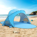 UPF50+ Portable Beach Sun Shelter Tent with Dual Zipper Doors