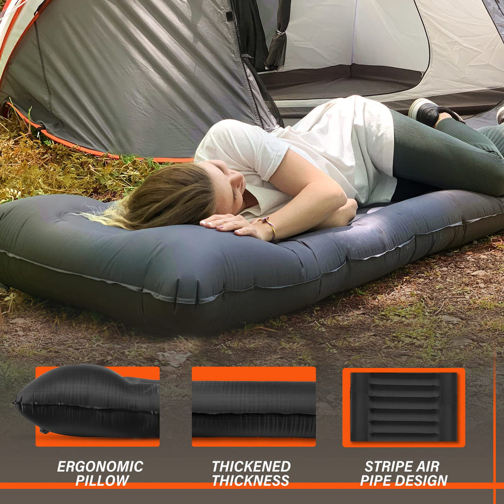 TOBTOS 6 Inch Self Inflating Sleeping Pad
