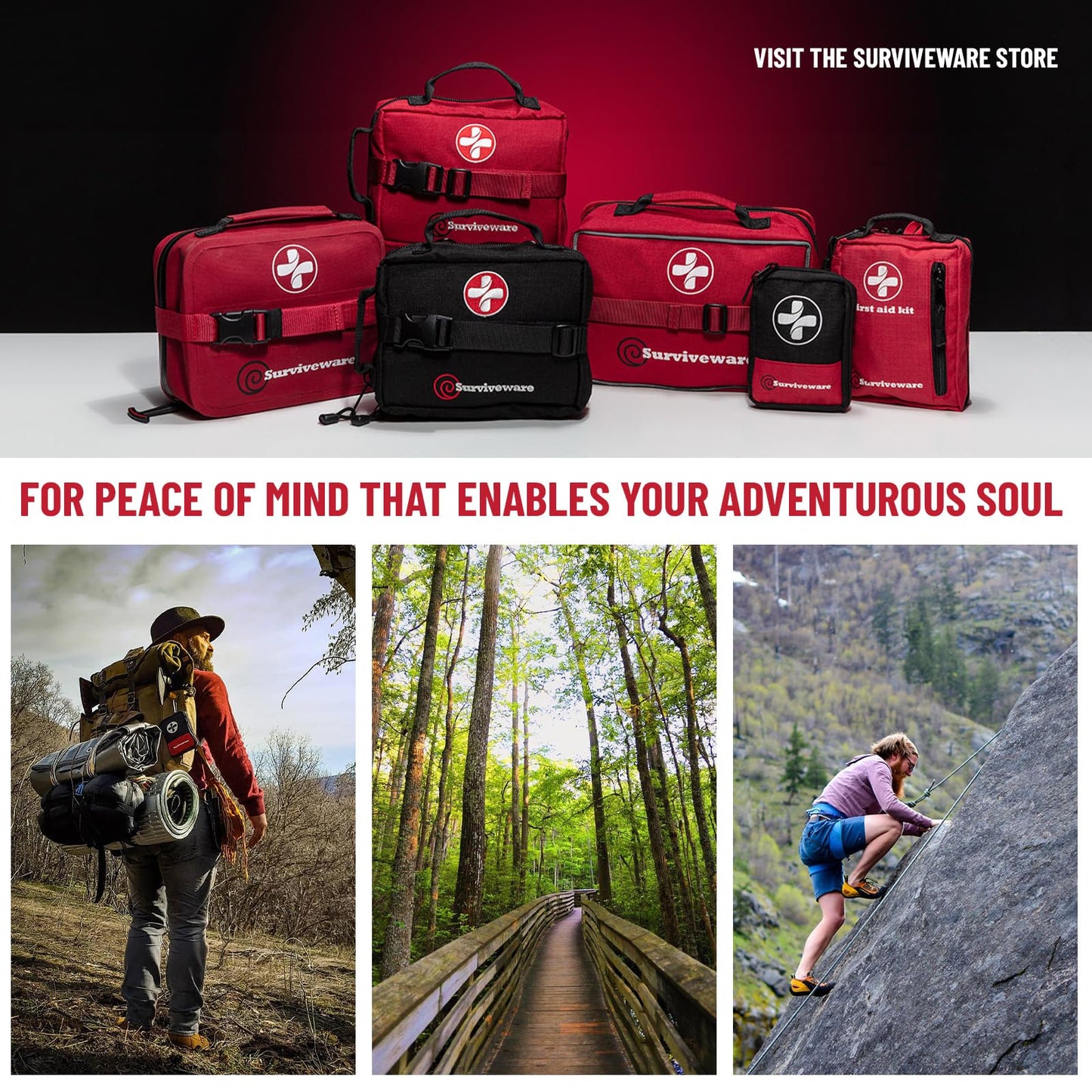 Premium Survival First Aid Kit for Travel, Camping, and Emergency Preparedness