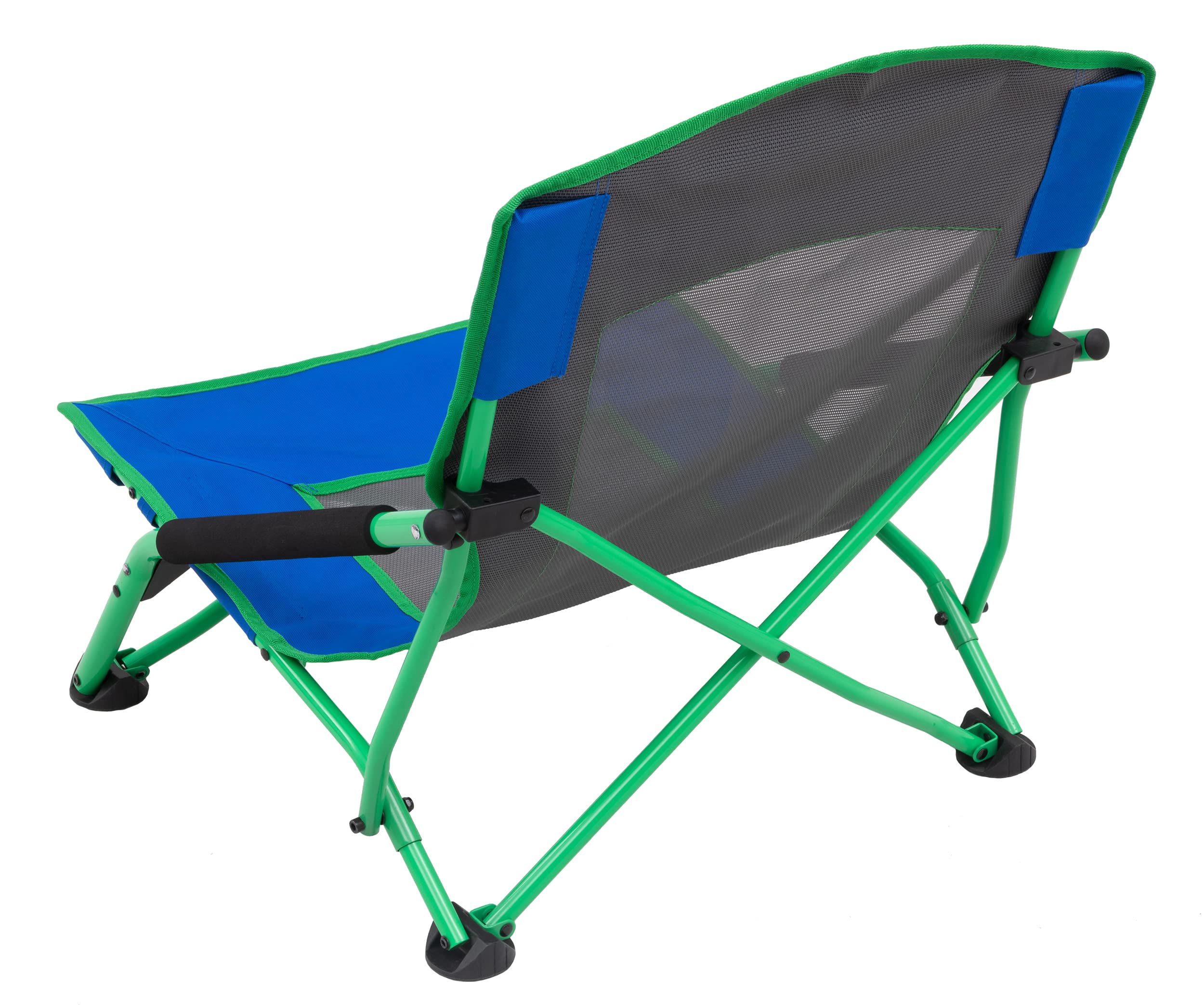 ALPS Mountaineering Rendezvous Low Camping Chairs for Adults with Arms, Cool Mesh Center, Powder Coated Steel Frame, Compact Folding Design and Carry Bag