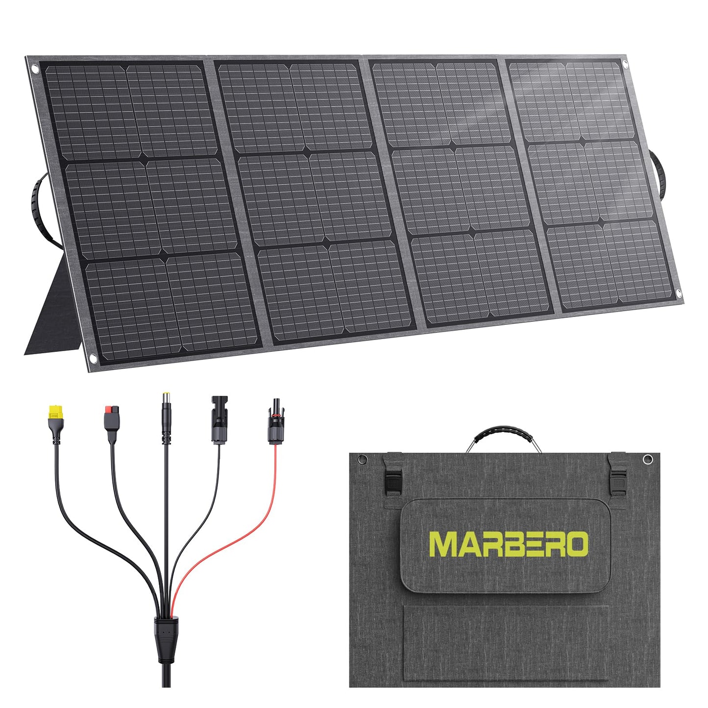 Foldable Portable Solar Panel Kit with Solar Powered Fan System