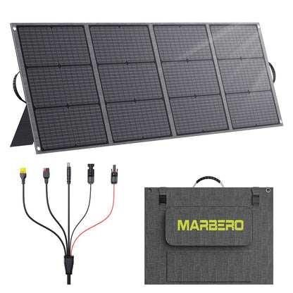 Foldable Portable Solar Panel Kit with Solar Powered Fan System