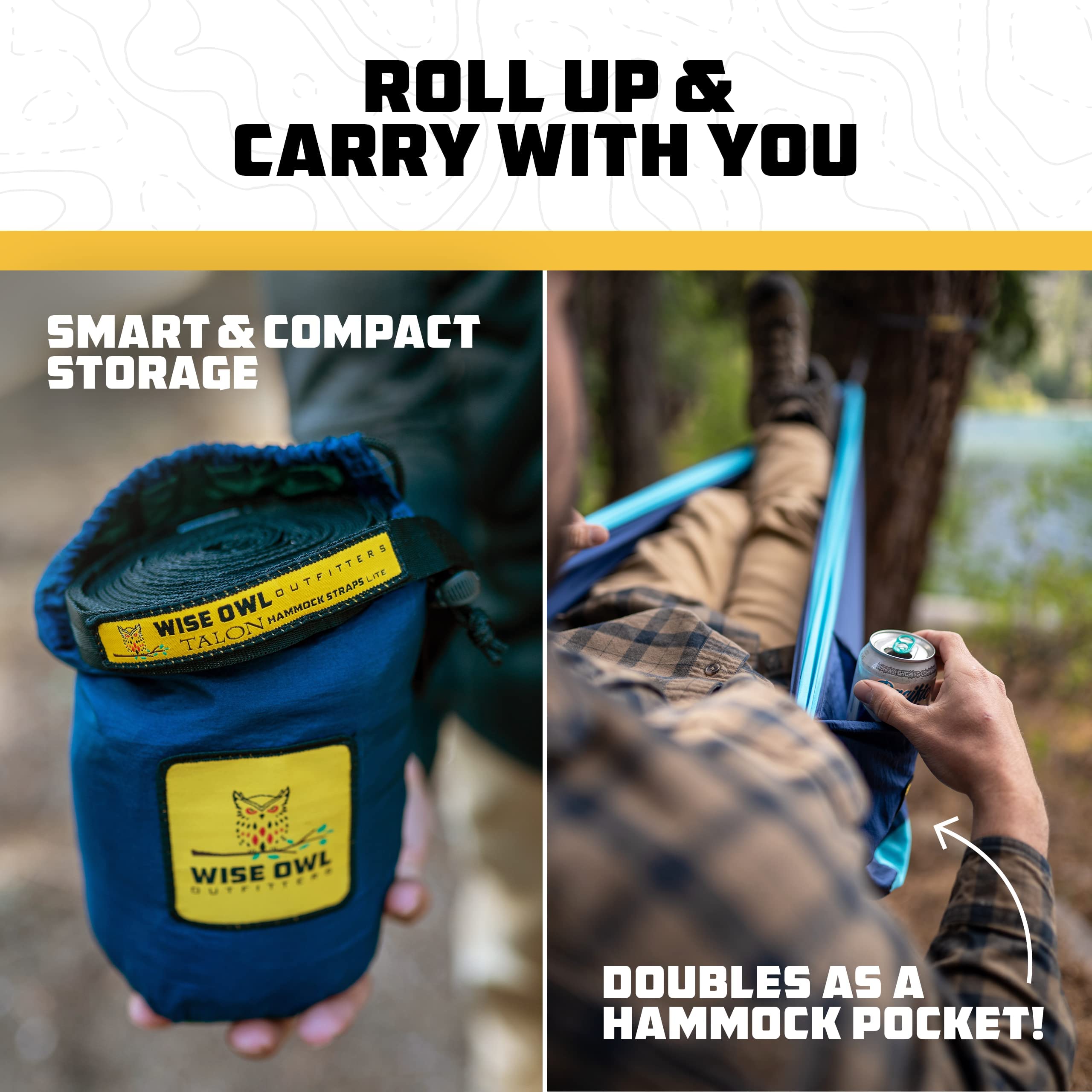Heavy-Duty Portable Camping Hammock with Tree Straps
