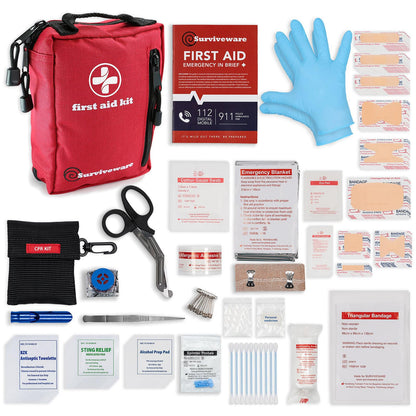 Premium Survival First Aid Kit for Travel, Camping, and Emergency Preparedness