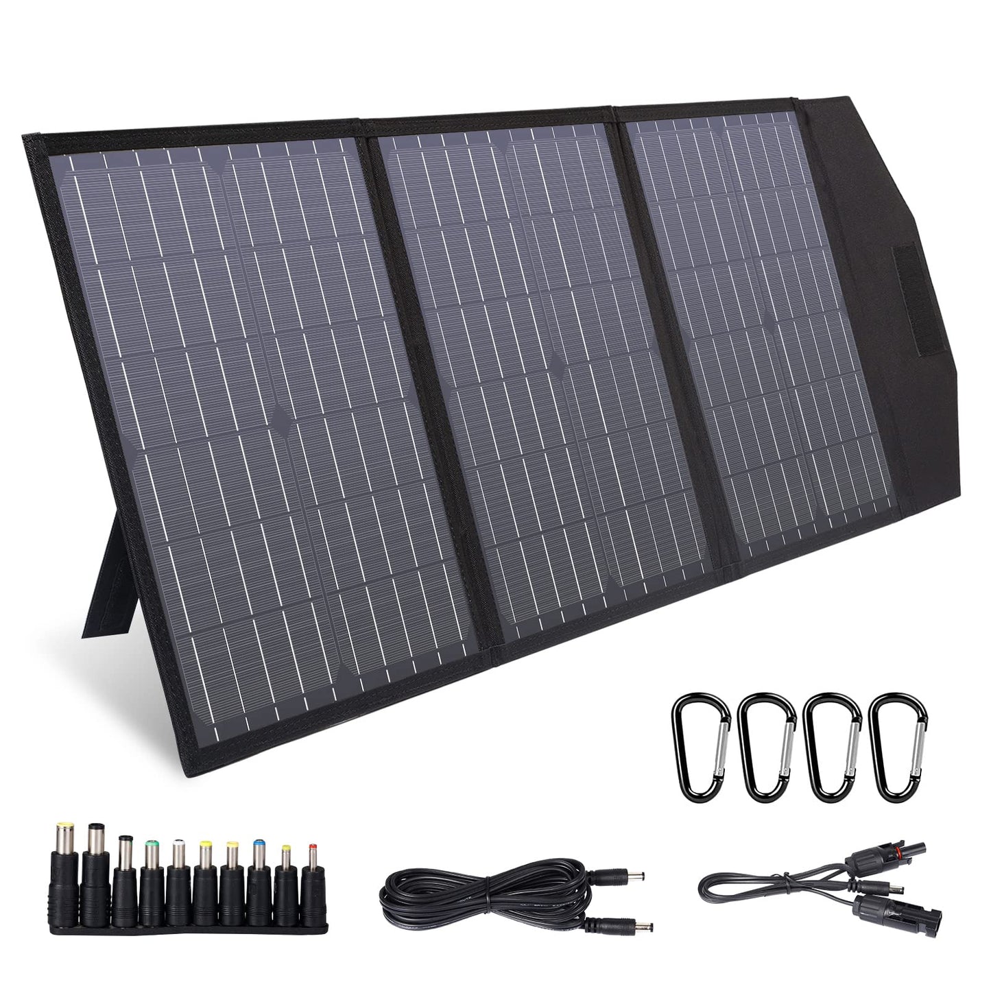 Foldable Portable Solar Panel Kit with Solar Powered Fan System