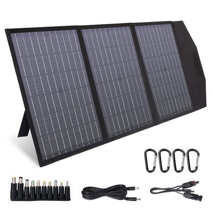 Foldable Portable Solar Panel Kit with Solar Powered Fan System