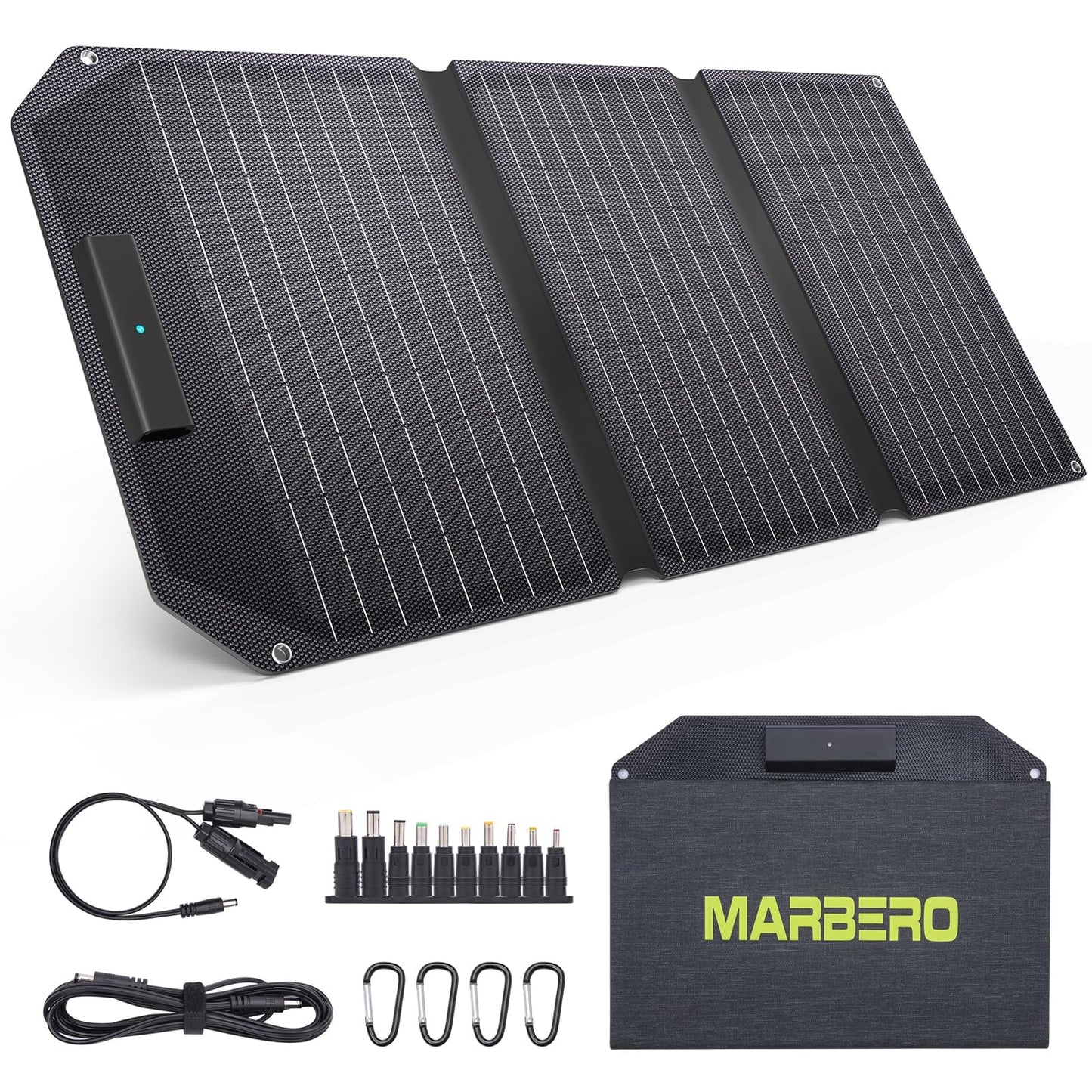 Foldable Portable Solar Panel Kit with Solar Powered Fan System