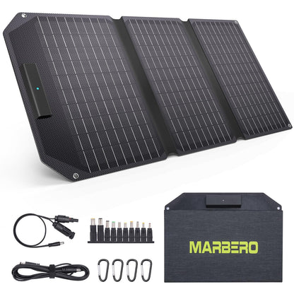 Foldable Portable Solar Panel Kit with Solar Powered Fan System
