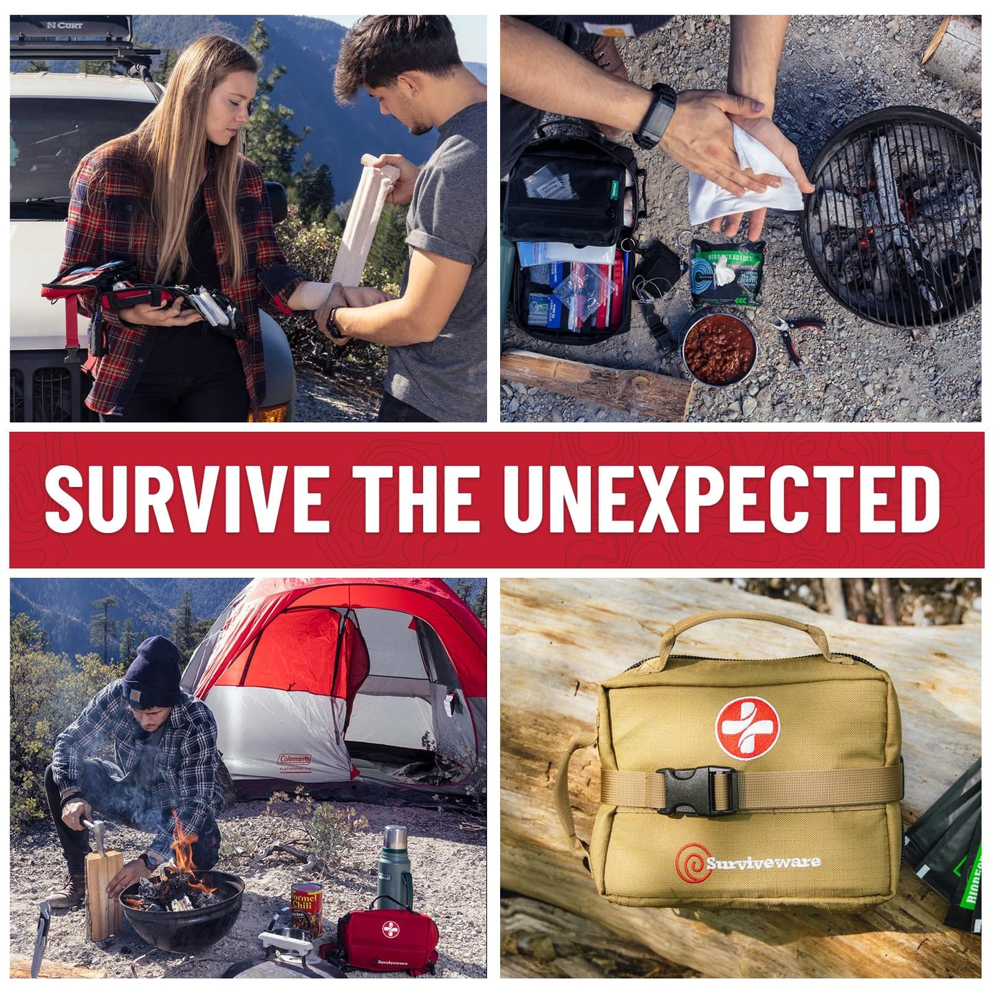 119-Piece Premium Survival First Aid Kit for Travel, Camping, and Emergency Use