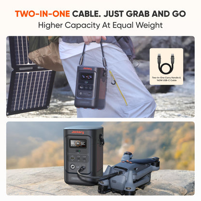 Portable Solar Generator 293Wh Lithium Backup Power Station for Camping and Outdoor Use