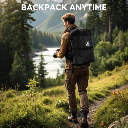 40L Waterproof Roll-Top Dry Bag Backpack for Hiking and Water Sports