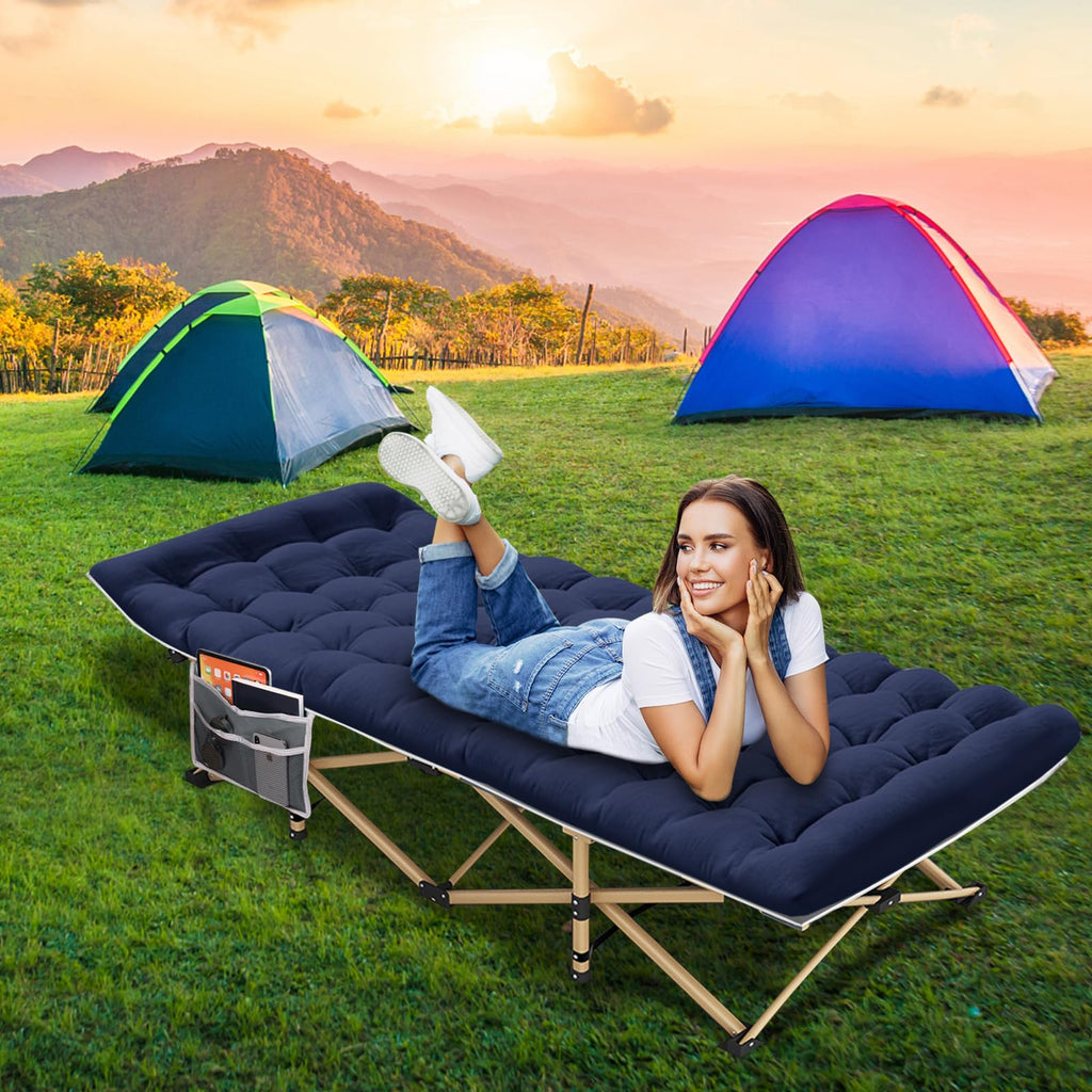 450lb Heavy Duty Folding Camping Cot with Carry Bag