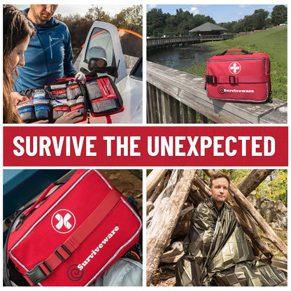Premium Survival First Aid Kit for Travel, Camping, and Emergency Preparedness