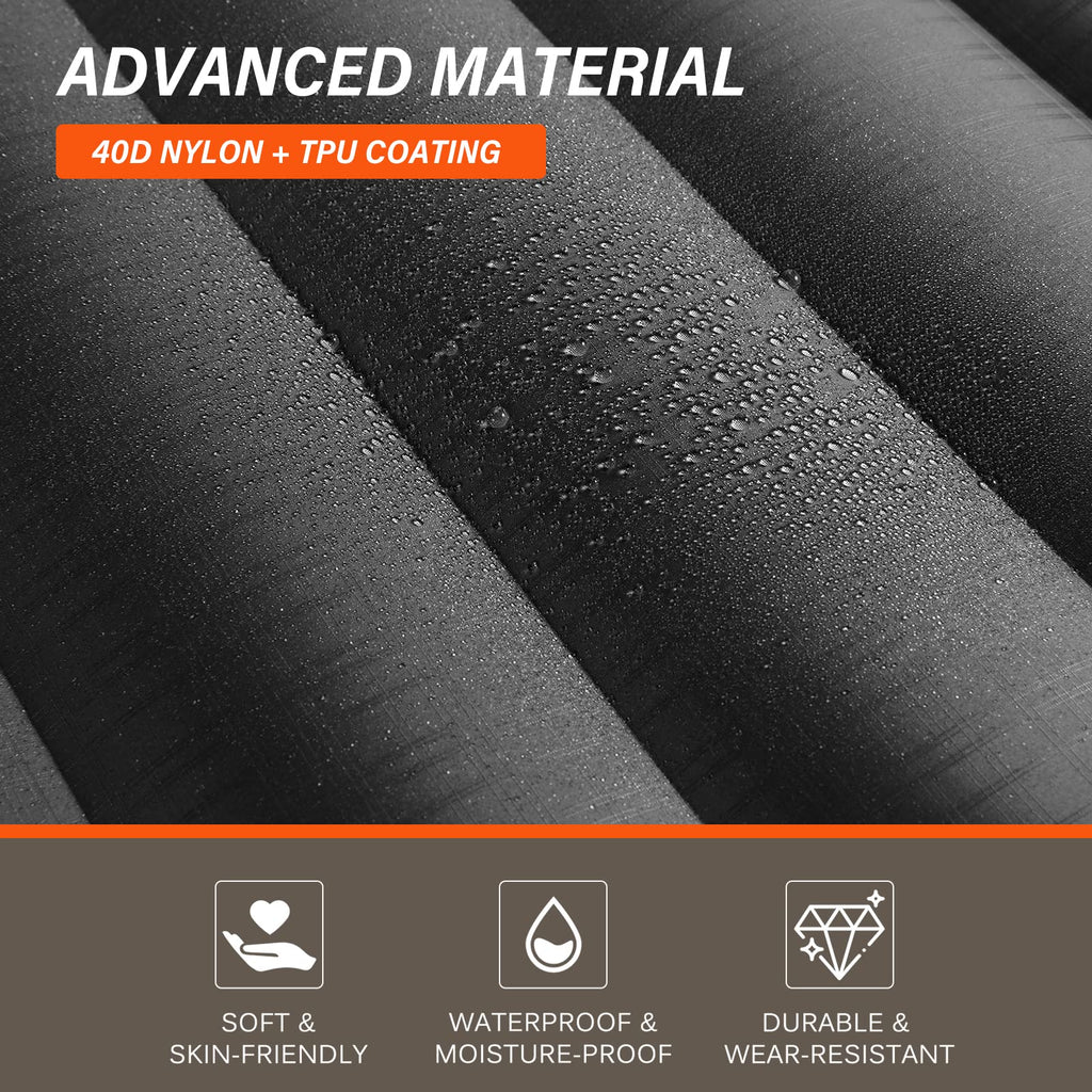 TOBTOS 6 Inch Self Inflating Sleeping Pad
