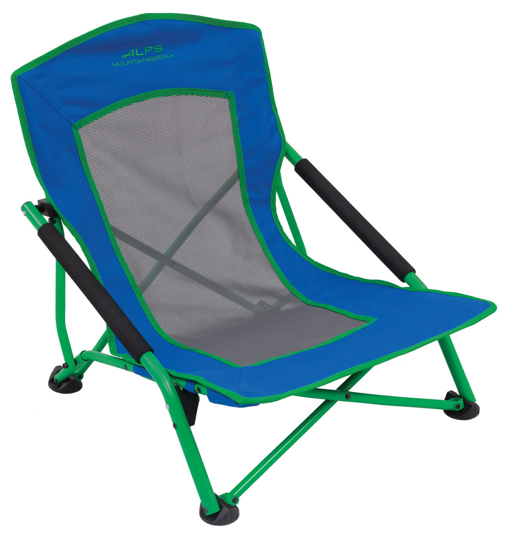 Low Profile Folding Camping Chair with Mesh Back and Carry Bag