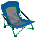 Low Profile Folding Camping Chair with Mesh Back and Carry Bag