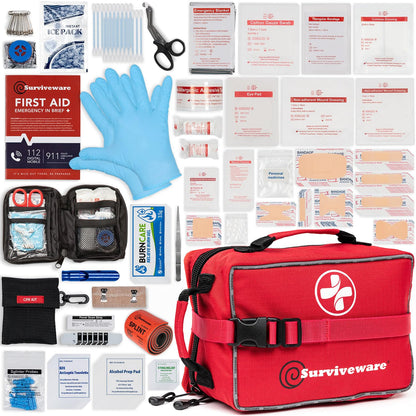 Premium Survival First Aid Kit for Travel, Camping, and Emergency Preparedness
