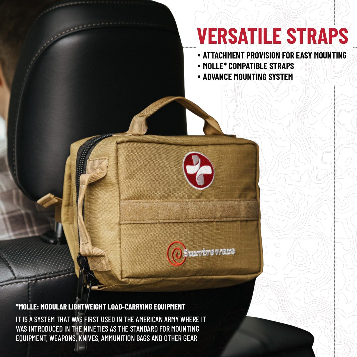 119-Piece Premium Survival First Aid Kit for Travel, Camping, and Emergency Use