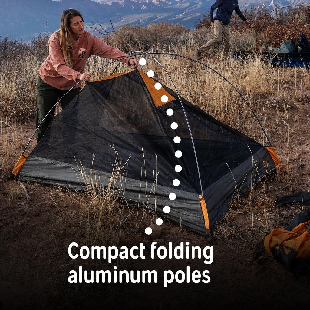 2/4 Person 3-Season Backpacking Tent with Vestibule