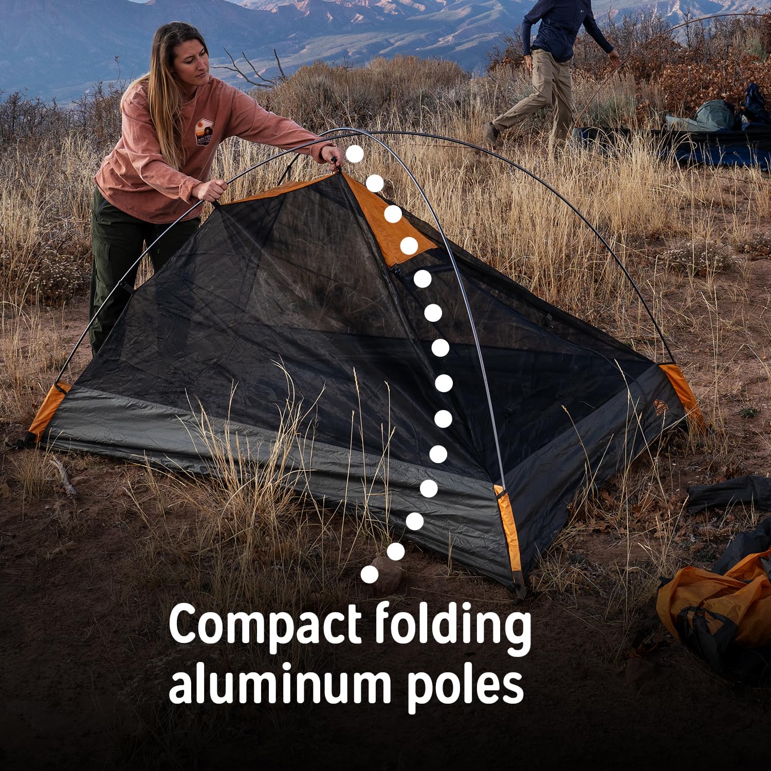 2/4 Person 3-Season Backpacking Tent with Vestibule