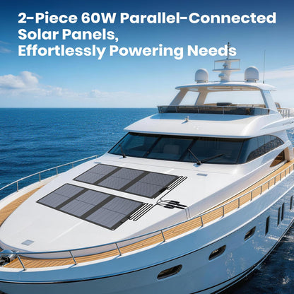 Foldable Portable Solar Charger with USB-C USB-A DC Outputs for Camping and Emergency Power