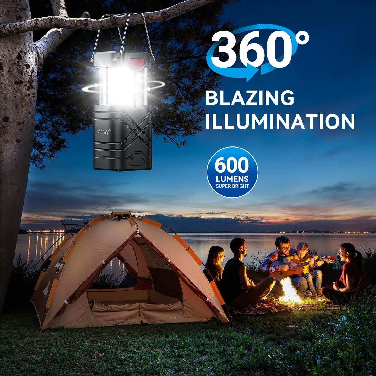 2 Pack & 4 Pack Camping Lantern